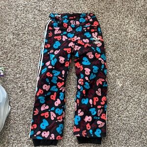 adidas Women's Colorful Heart Joggers - Black, Blue, Pink